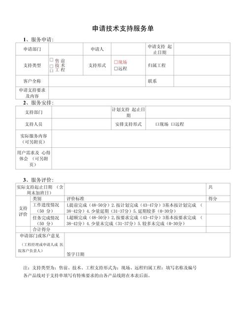 技术支持服务单申请全指南 从填写到结单的完整流程